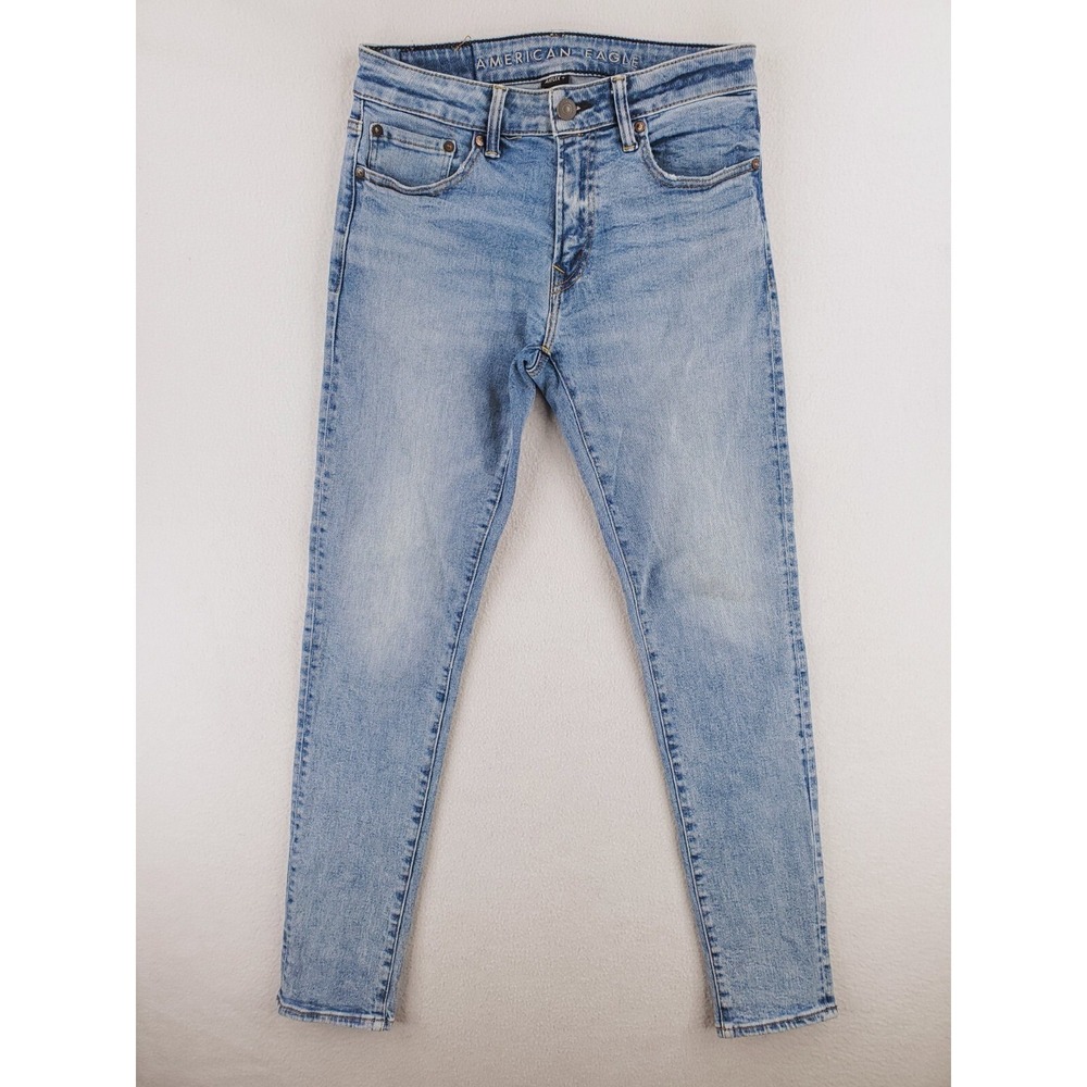 American‎ Eagle Jeans Mens 29x32 Athletic Skinny Airflex Denim Pants Skater Punk